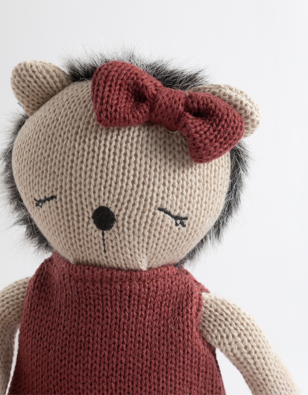 Living Textiles - Knitted Animal Toy - Helen the Hedgehog
