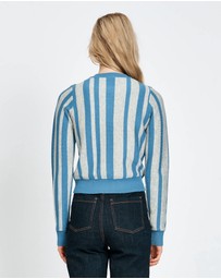 bul - Havu Cardigan Blue Stripe