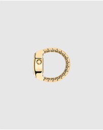 adidas Originals - Digital Two Gold-Tone Expansion Band Ring Watch