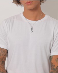 Kuzzoi - ICONIC EXCLUSIVE - Necklace Fish Maritime Modern Basic in 925 Sterling Silver