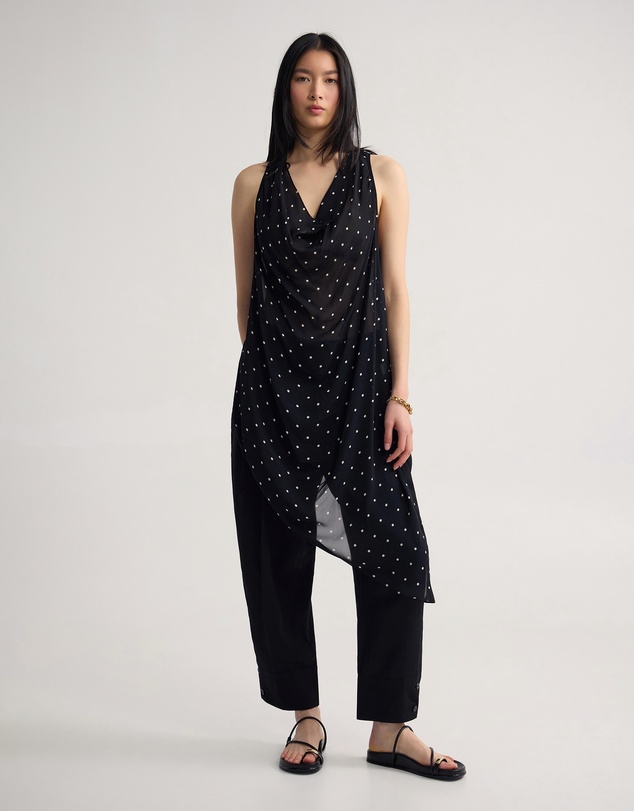 Oxford - Jasmine Polka Dot Sheer Top