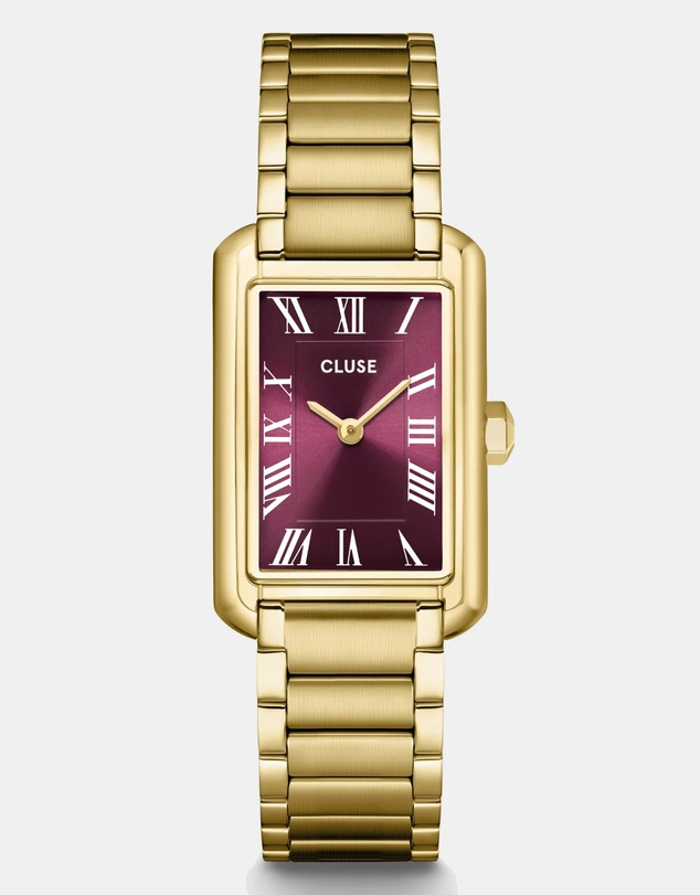 Cluse - Belisenna Watch Steel, Wine, Gold Colour