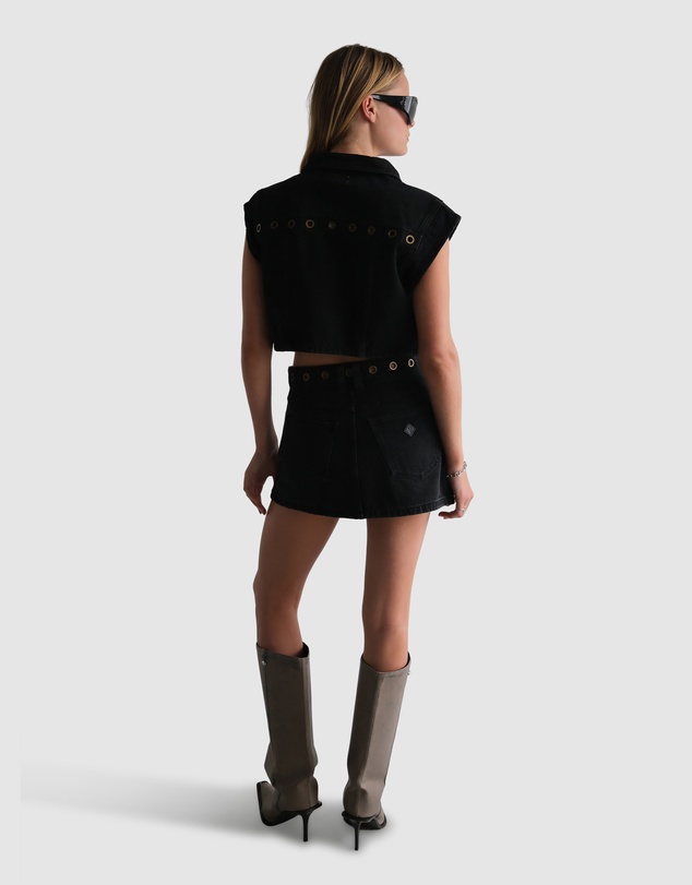Abrand - 95 Aline Skirt Brie Eyelet