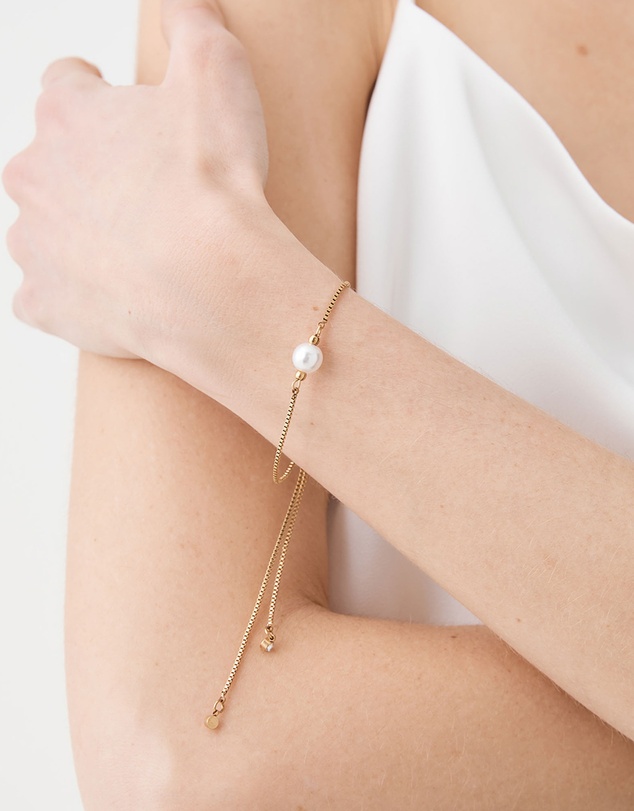 Forcast - Cora Gold Pearl Bracelet