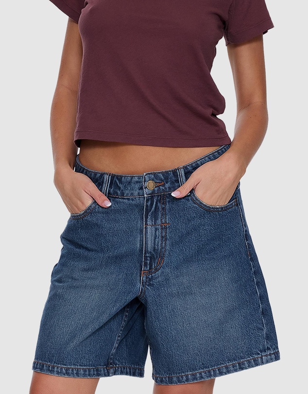 Thrills - Billie Low Rise Baggy Embro Shorts