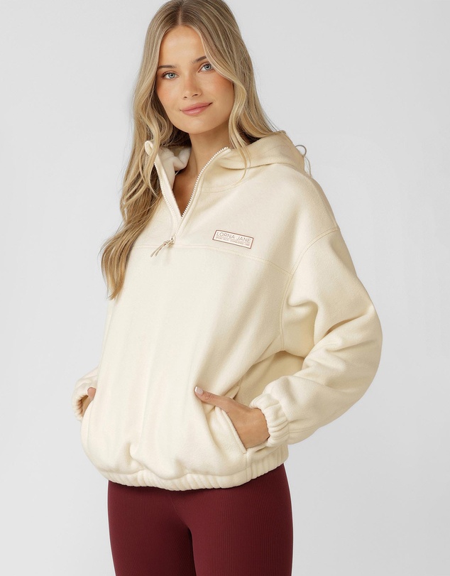 Lorna Jane - Nova Polar Fleece Quarter Zip Hoodie