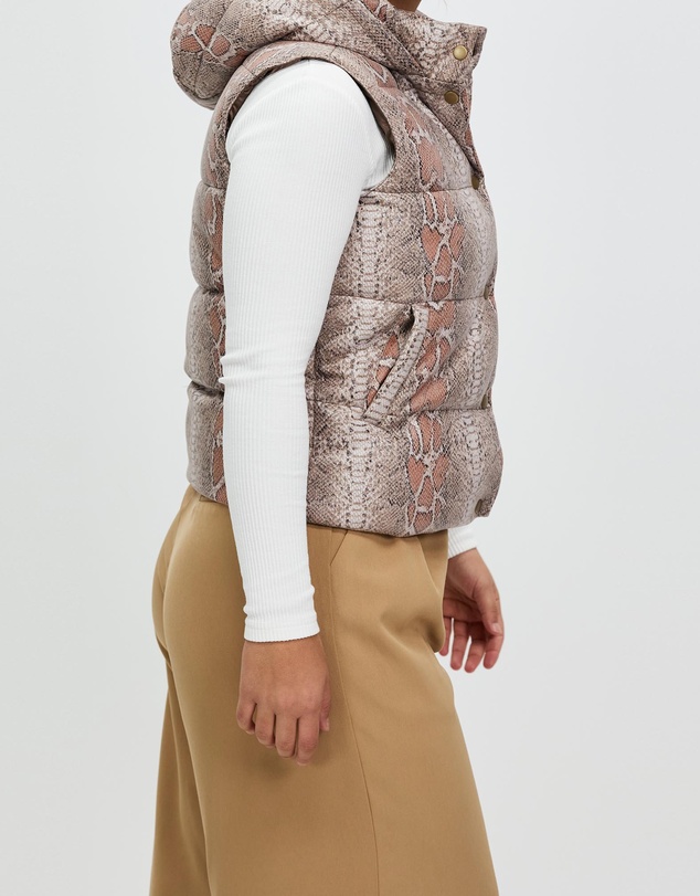 Unreal Fur - Python Puffer Vest