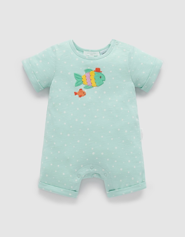 Purebaby - Fancy Fish Growsuit -Kids-Babies
