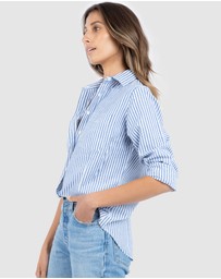 CAMIXA - Rina Striped Linen Shirt