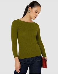SACHA DRAKE - Claire Knit In Olive