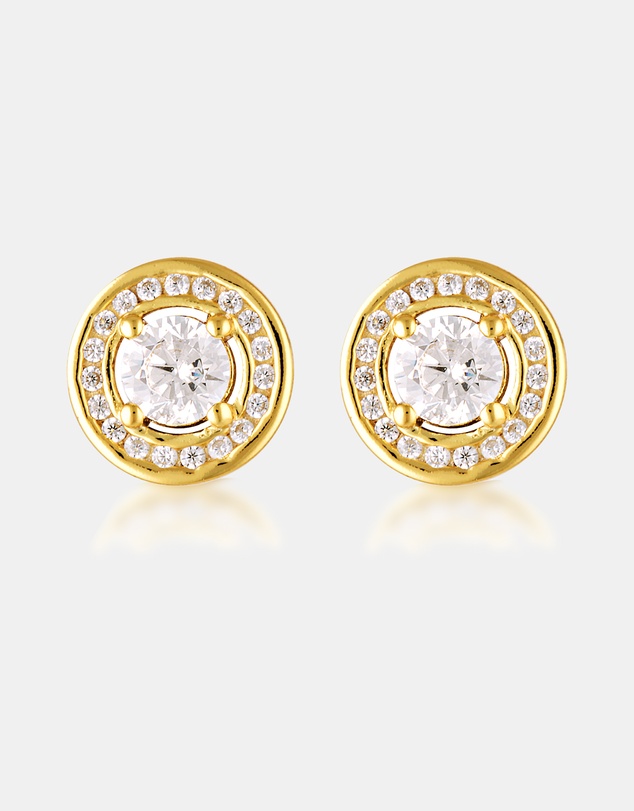Georgini - Milestone Cubic Zirconia Halo Earrings
