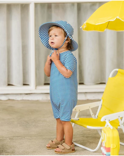 Minihaha - Bodhi Stripe Swim Sunhat - Kids