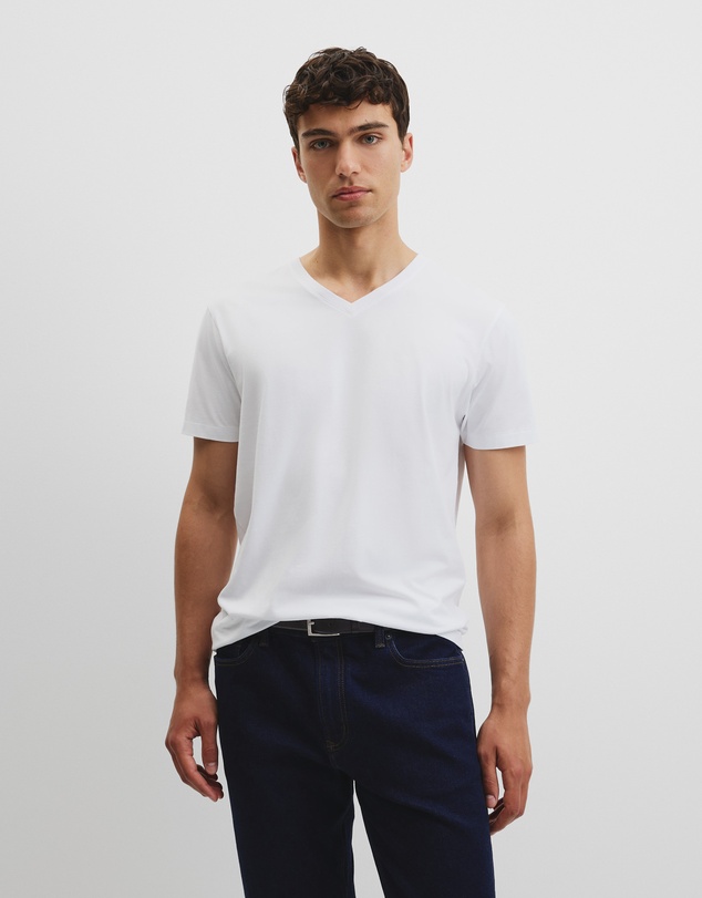 Country Road - Pima Cotton V-neck T-shirt