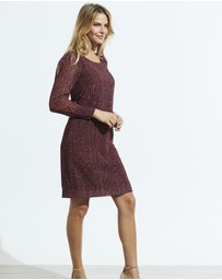 Sosandar - Swirl Print Shift Dress