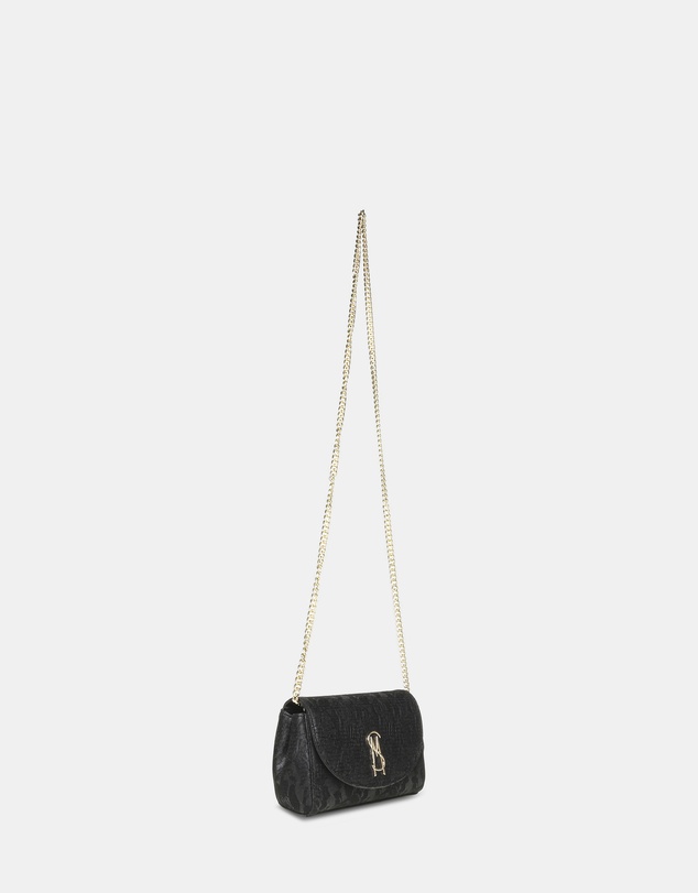 Steve Madden - BNylah Black/Gold Crossbody Bag