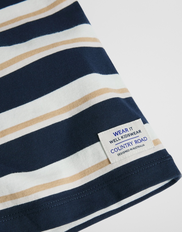 Country Road - Australian Cotton Oversized Stripe Short Sleeve Tee