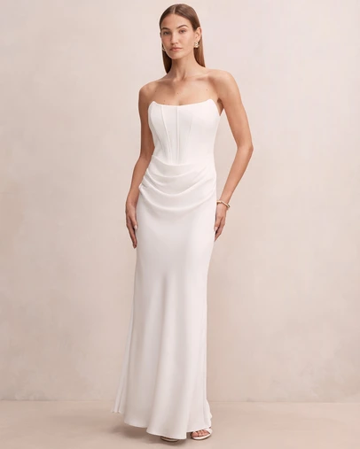 Forever New - Isra Drape Strapless Maxi Dress