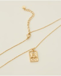 Carly Paiker - Libra Star Sign Zodiac Tag Necklace