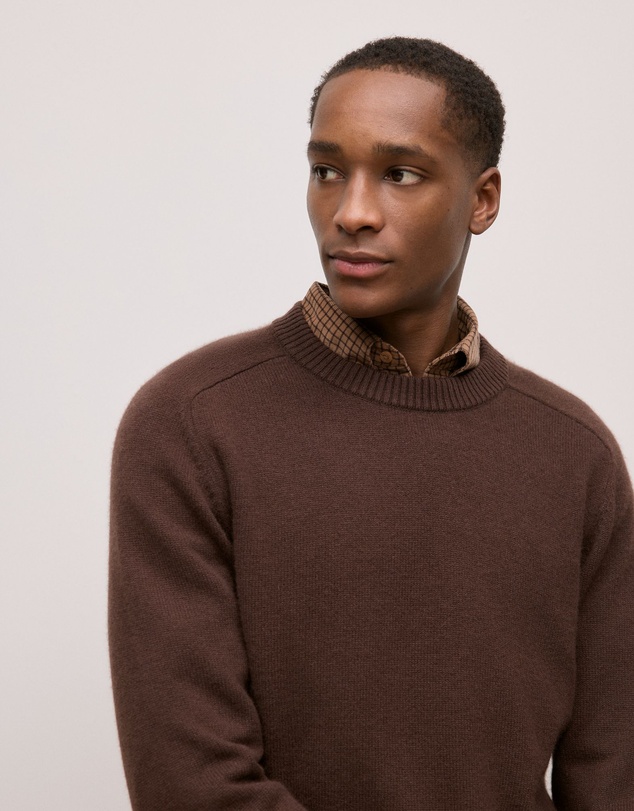 Trenery - Cashmere Crew Pullover in Espresso