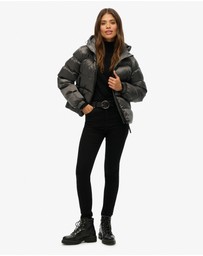 Superdry - Slim Fit Hooded Luxe Sports Puffer