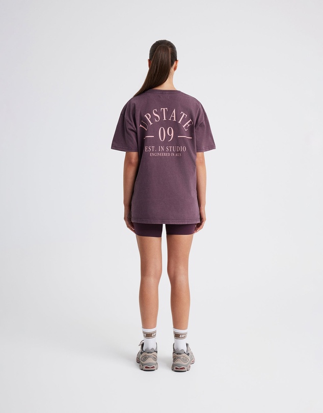 Upstate - Thrive Tee - Washed Merlot