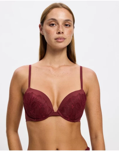 Calvin Klein - Perfectly Fit Lace Push Up Plunge