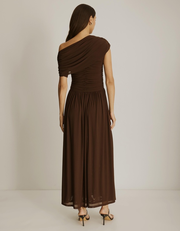 Atmos&Here - Winnie Off Shoulder Mesh Maxi Dress