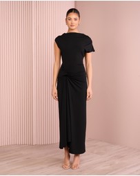 Azzurielle - Reynolds Boat Neck Maxi Dress
