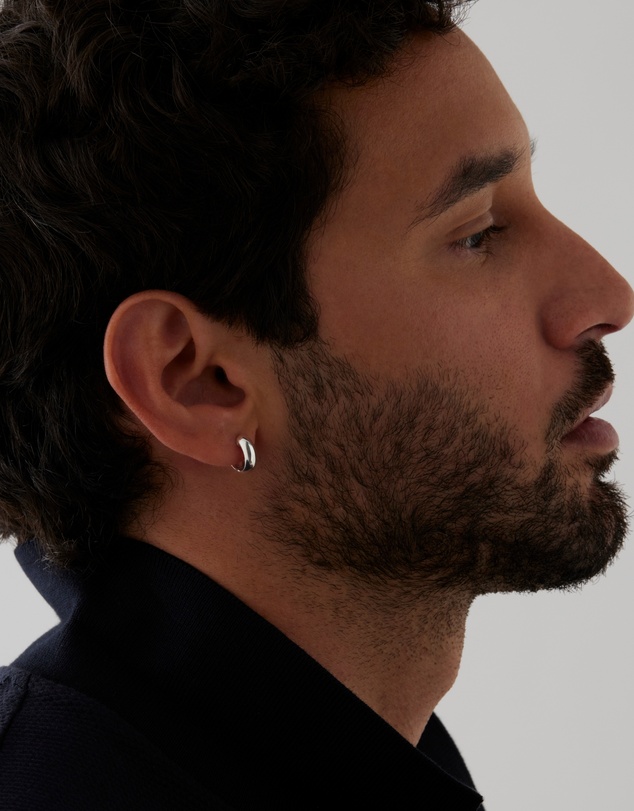 Najo - Aeon Men's Silver Earring