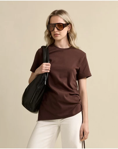MVN - Rouched Side Tee