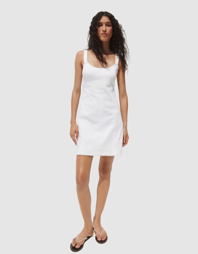 GAP - Sleeveless Paneled Denim Mini Dress