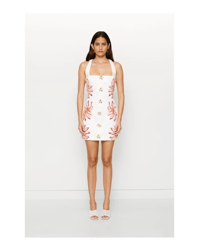 The Wolf Gang - Dasia Mini Dress - Cream Lotus