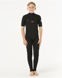 Rip Curl - Kids Dawn Patrol Short 2/2 Sleeve Chest Zip Wetsuit