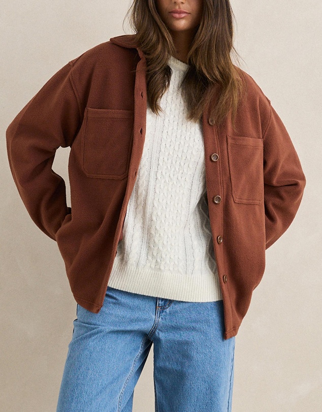 Rhythm - Reverse Fleece Shacket