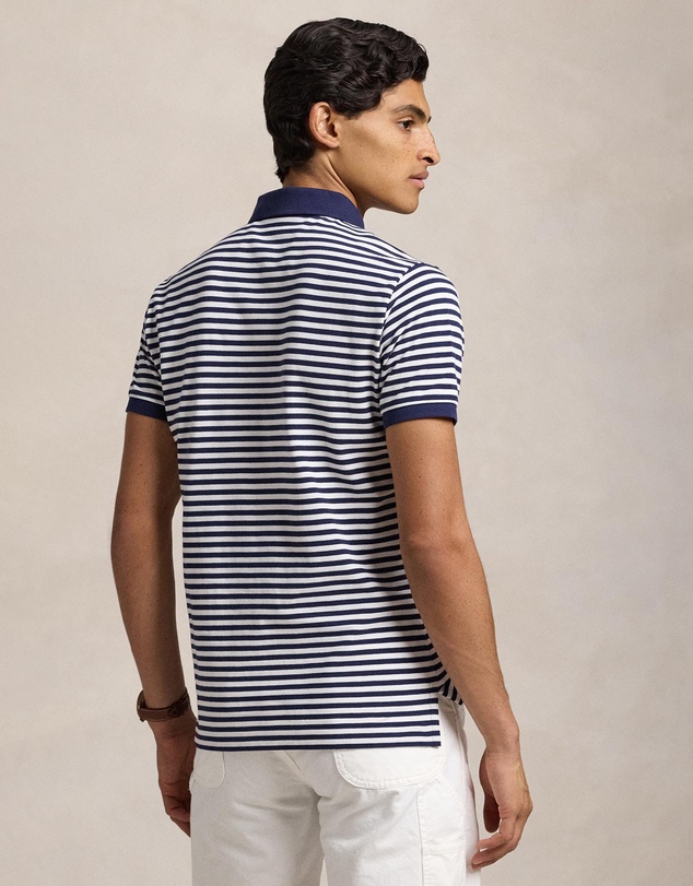Polo Ralph Lauren - Custom Slim Fit Striped Mesh Polo Shirt