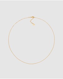 Haze & Glory - ICONIC EXCLUSIVE - Necklace Unisex Curb Chain 925 Sterling Silver Gold Plated
