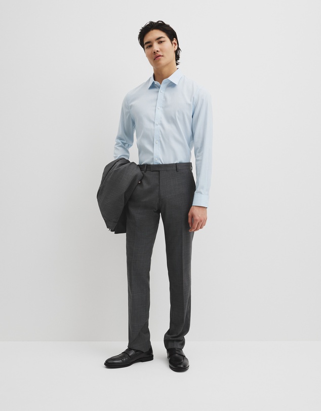 Country Road - Slim Fit Pinstripe Travel Shirt