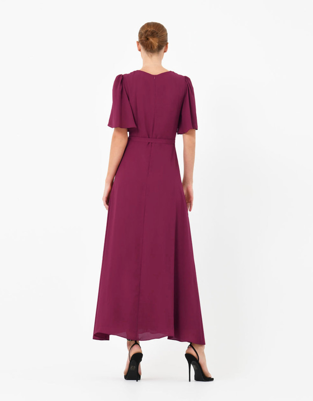 Forcast - Cannes Draped Sleeve Maxi Dress