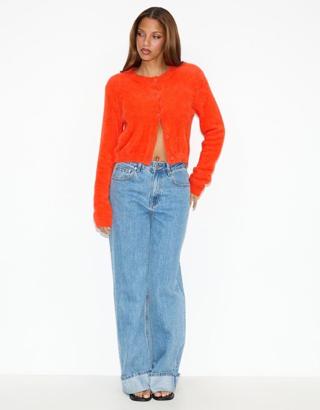 Dazie - Sloane Fuzzy Cardigan