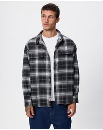 S Double - Pass Flannel Overshirt