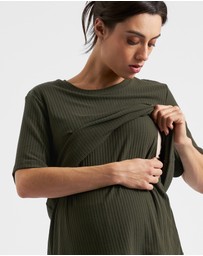 Ripe Maternity - Mike Rib Nursing Top