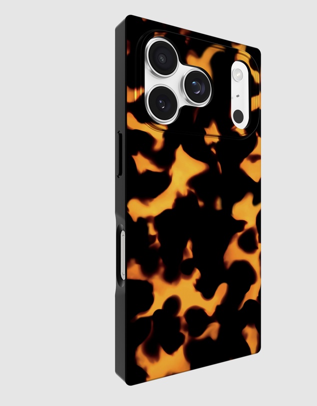 Flaunt - Flaunt Square Tortoise Print MagSafe Case for iPhone 17 Pro