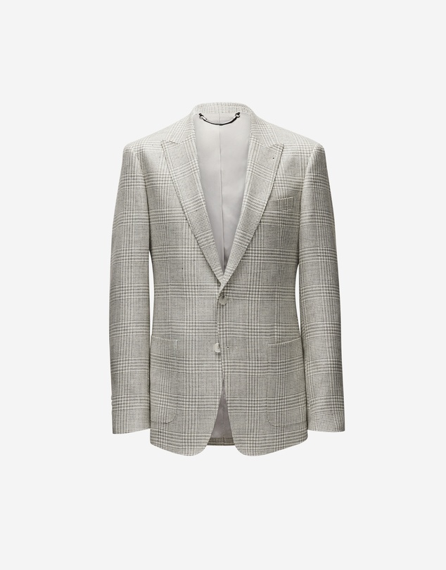 Calibre - Wool Linen Check Blazer