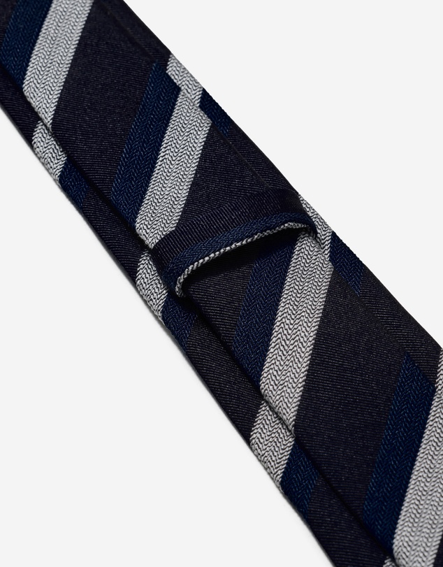 Calibre - Stripe Jacquard Silk Tie Navy Combo