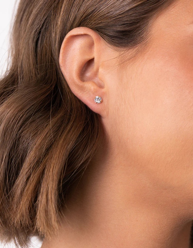 Lovisa - Gold Plated Sterling Silver Cubic Zirconia Stud & Hoop Pack Earring