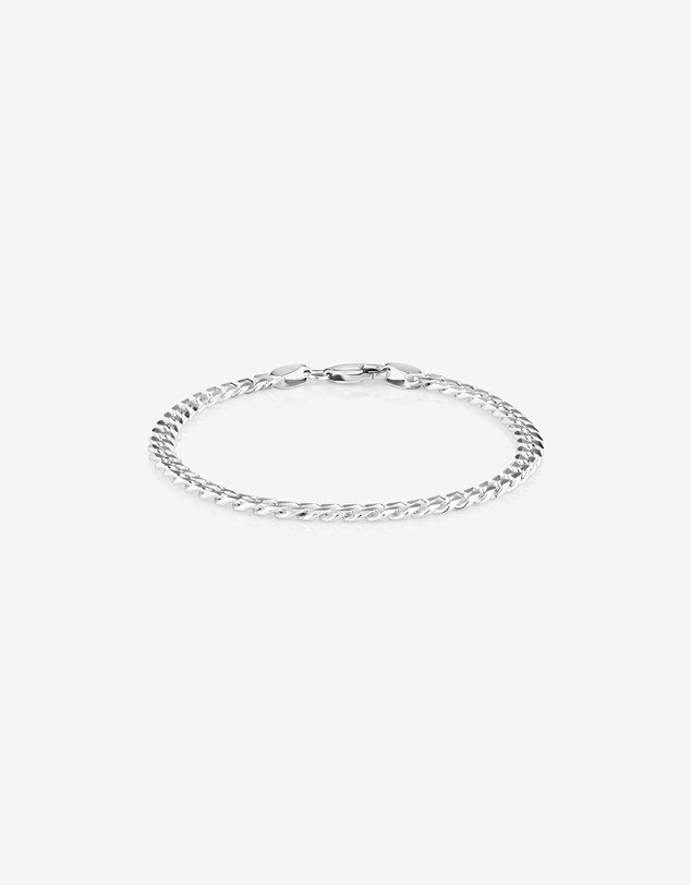 Michael Hill - 19cm (7”) 4mm-4.5mm Width Heavy Curb Bracelet in Sterling Silver