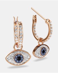 Swarovski - Symbolica Drop Earrings, Eye, Multicoloured, Rose Gold-tone Plated