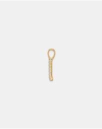 Zoe Olivia - 9K Gold Lab Grown Diamond Initial L Pendant