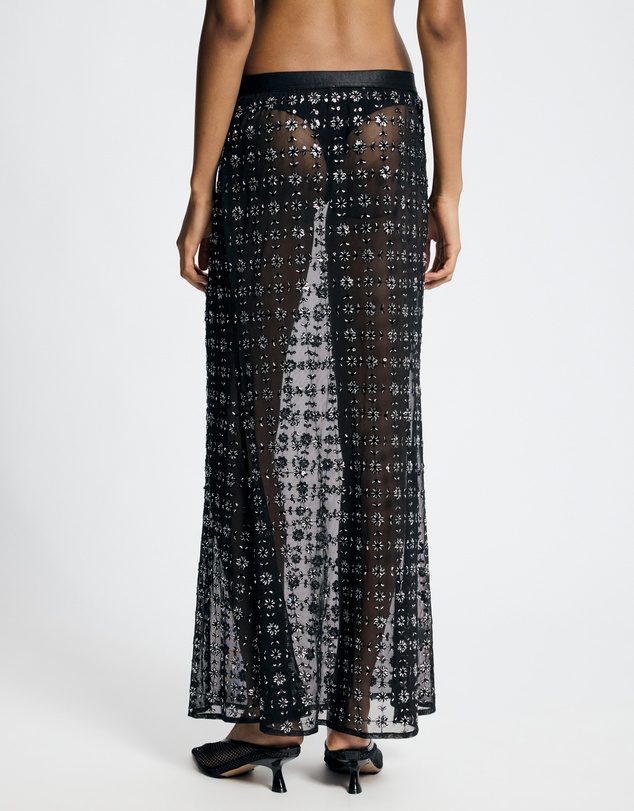 Lover - Isadora Sequin Sheer Maxi Skirt