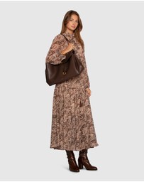 Belle & Bloom - Waterfall Printed Maxi Dress